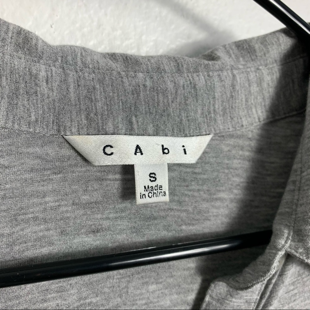 Cabi | Gray Collared Button Down Blouse Shirt - image 4